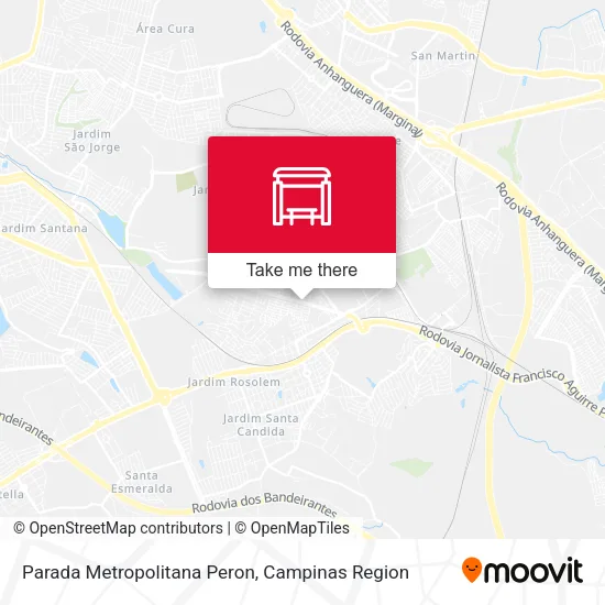 Parada Metropolitana Peron map