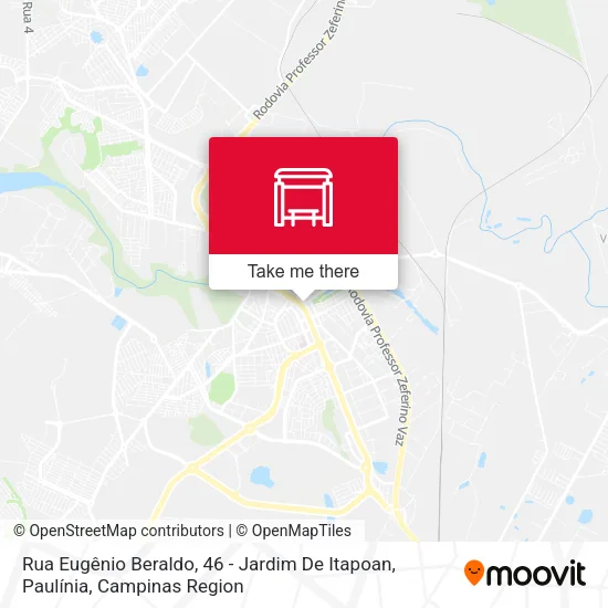 Rua Eugênio Beraldo, 46 - Jardim De Itapoan, Paulínia map