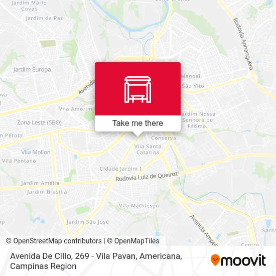Avenida De Cillo, 269 - Vila Pavan, Americana map