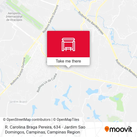 R. Carolina Braga Pereira, 634 - Jardim Sao Domingos, Campinas map