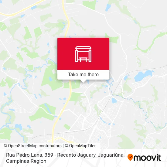 Rua Pedro Lana, 359 - Recanto Jaguary, Jaguariúna map