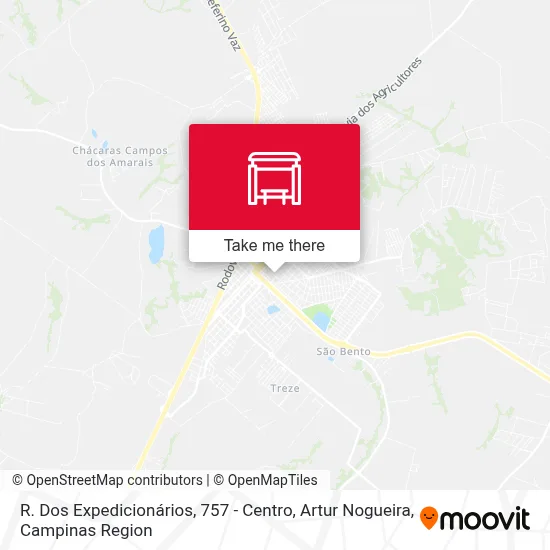 R. Dos Expedicionários, 757 - Centro, Artur Nogueira map
