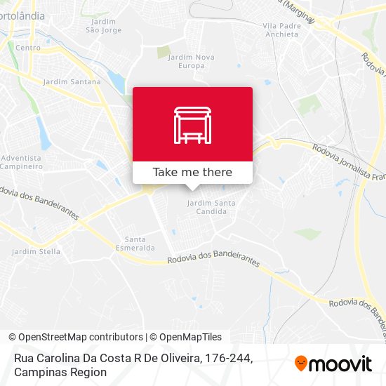 Rua Carolina Da Costa R De Oliveira, 176-244 map