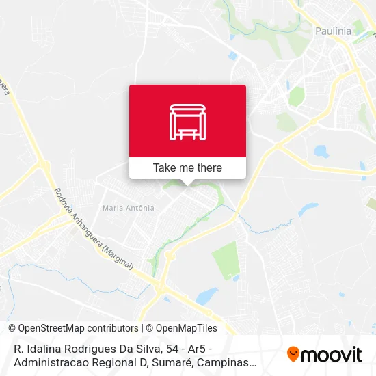 R. Idalina Rodrigues Da Silva, 54 - Ar5 - Administracao Regional D, Sumaré map