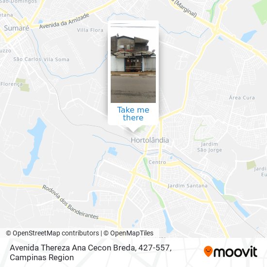 Avenida Thereza Ana Cecon Breda, 427-557 map