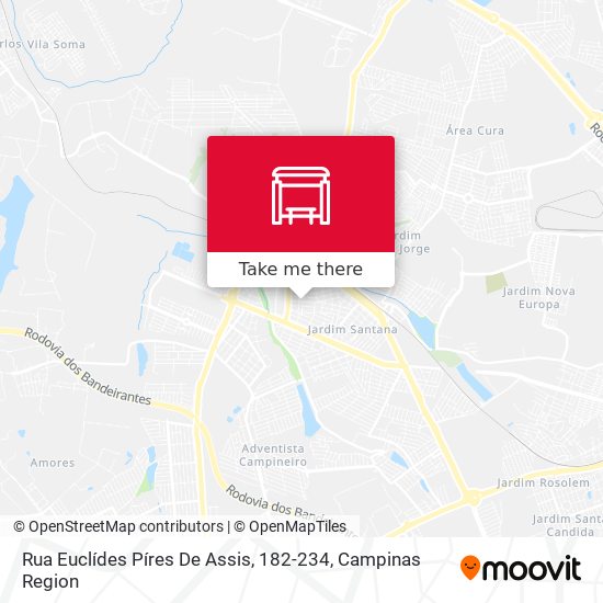 Mapa Rua Euclídes Píres De Assis, 182-234
