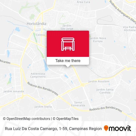 Rua Luíz Da Costa Camargo, 1-59 map