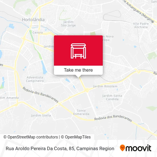 Rua Aroldo Pereira Da Costa, 85 map