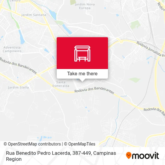 Rua Benedito Pedro Lacerda, 387-449 map