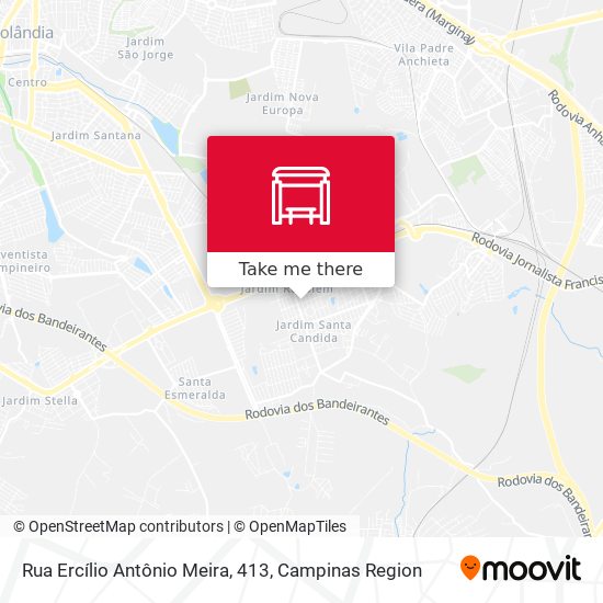 Rua Ercílio Antônio Meira, 413 map