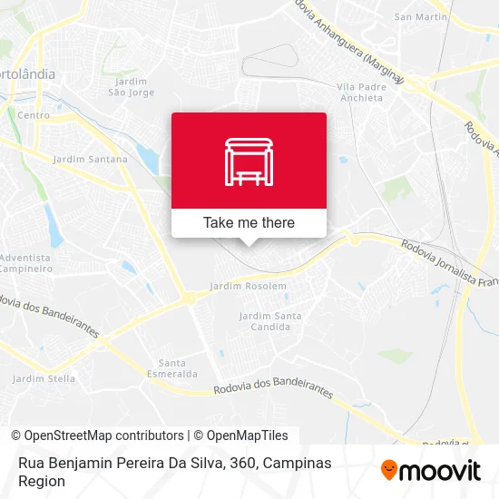 Rua Benjamin Pereira Da Silva, 360 map