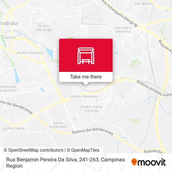 Rua Benjamin Pereira Da Silva, 241-263 map
