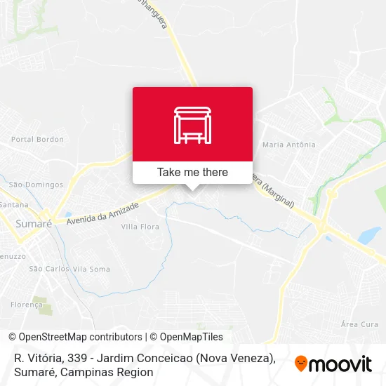 R. Vitória, 339 - Jardim Conceicao (Nova Veneza), Sumaré map
