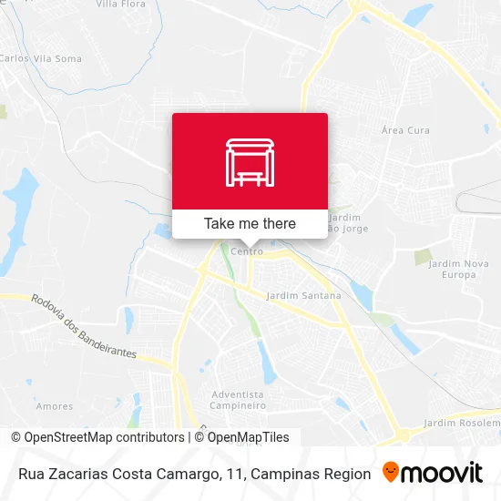 Rua Zacarias Costa Camargo, 11 map
