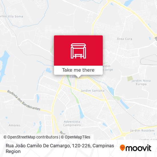 Rua João Camilo De Camargo, 120-226 map