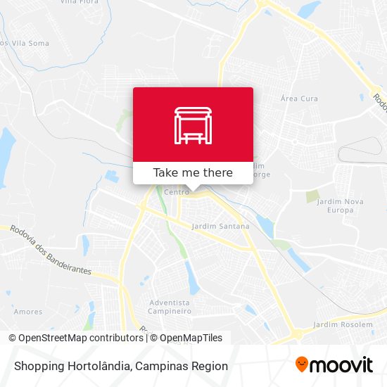 Shopping Hortolândia map