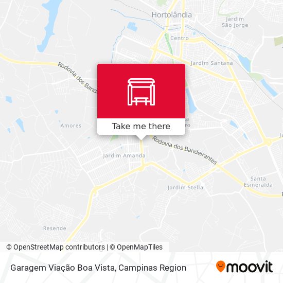 Garagem Viação Boa Vista map