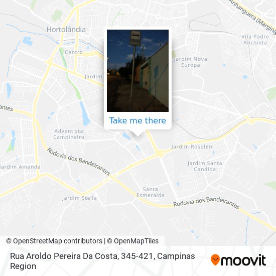 Mapa Rua Aroldo Pereira Da Costa, 345-421