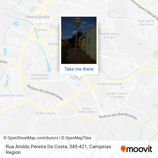 Rua Aroldo Pereira Da Costa, 345-421 map