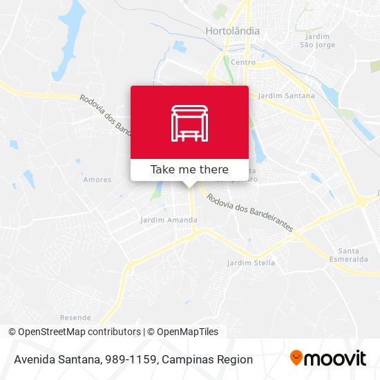 Avenida Santana, 989-1159 map