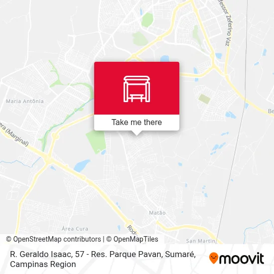 R. Geraldo Isaac, 57 - Res. Parque Pavan, Sumaré map