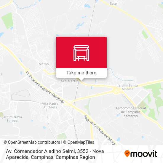Av. Comendador Aladino Selmi, 3552 - Nova Aparecida, Campinas map