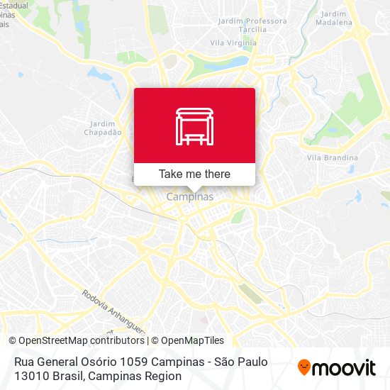 Rua General Osório 1059 Campinas - São Paulo 13010 Brasil map