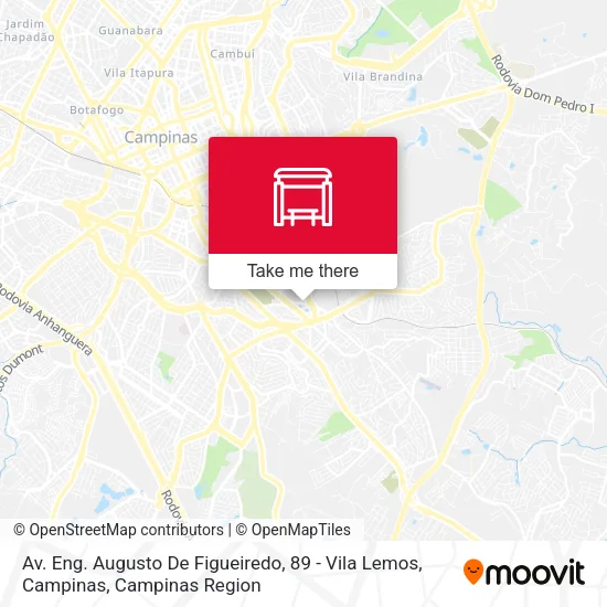 Av. Eng. Augusto De Figueiredo, 89 - Vila Lemos, Campinas map