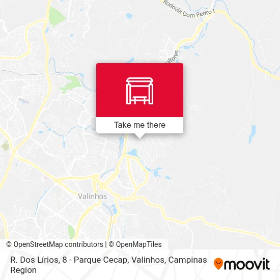 R. Dos Lírios, 8 - Parque Cecap, Valinhos map