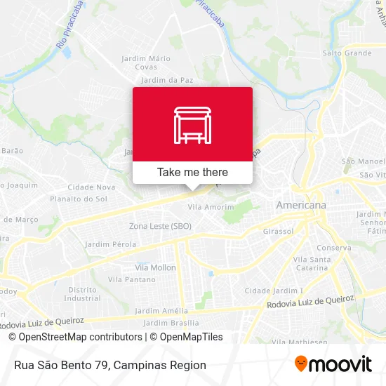 Rua São Bento 79 map