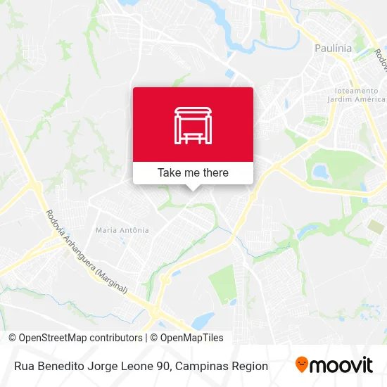 Rua Benedito Jorge Leone 90 map