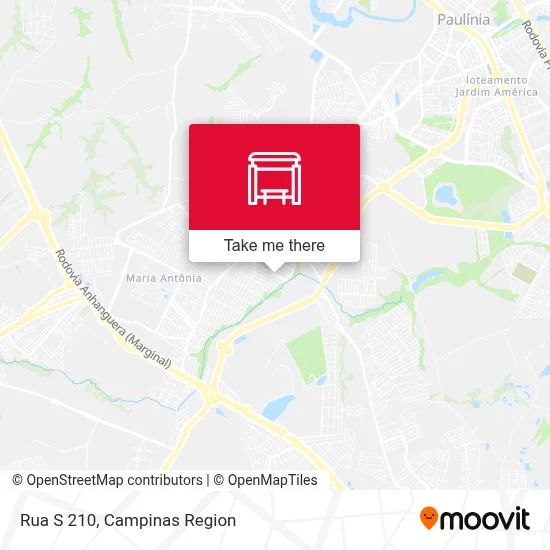 Rua S 210 map