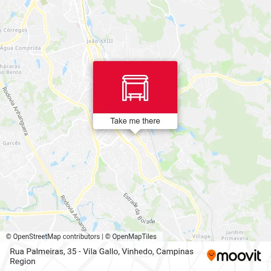 Rua Palmeiras, 35 - Vila Gallo, Vinhedo map