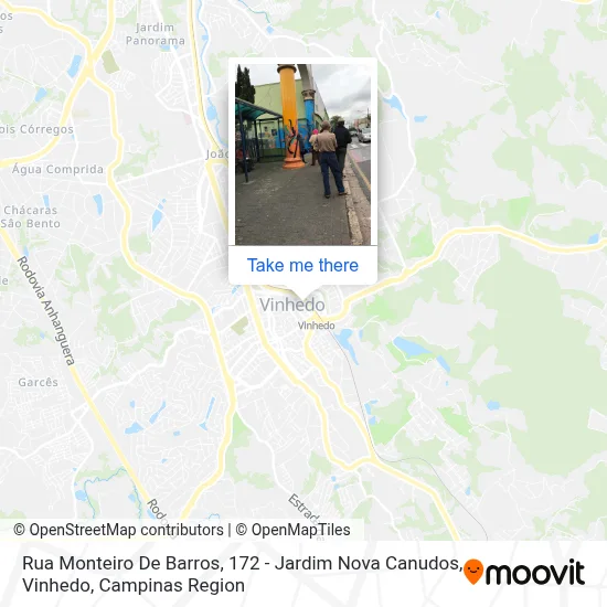 Rua Monteiro De Barros, 172 - Jardim Nova Canudos, Vinhedo map