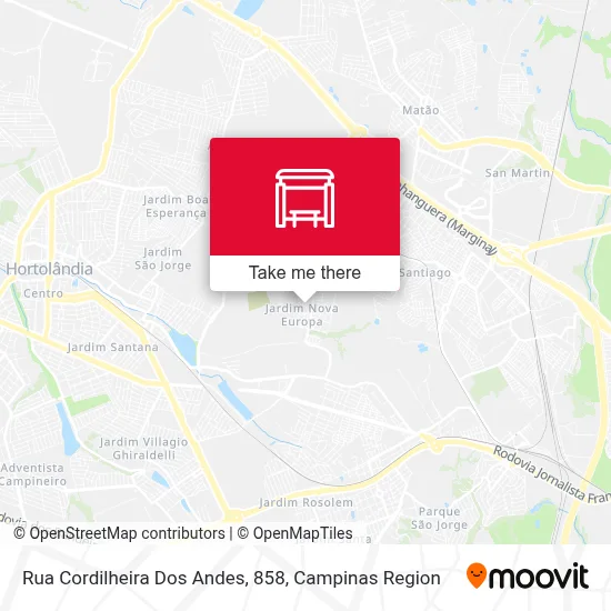 Rua Cordilheira Dos Andes, 858 map