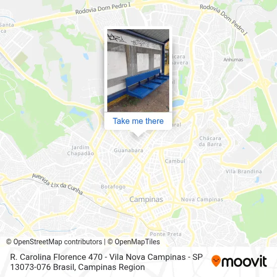R. Carolina Florence 470 - Vila Nova Campinas - SP 13073-076 Brasil map