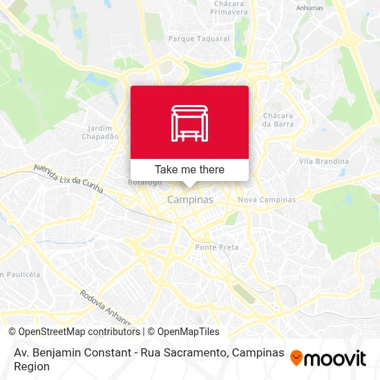 Av. Benjamin Constant - Rua Sacramento map
