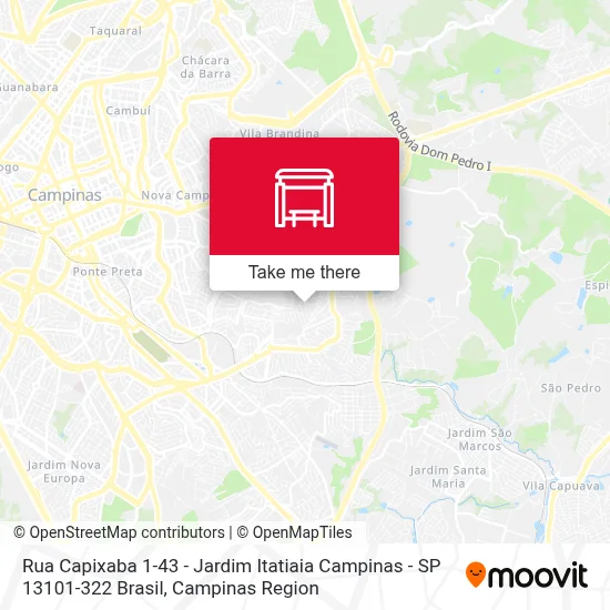 Rua Capixaba 1-43 - Jardim Itatiaia Campinas - SP 13101-322 Brasil map