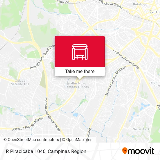 R Piracicaba 1046 map