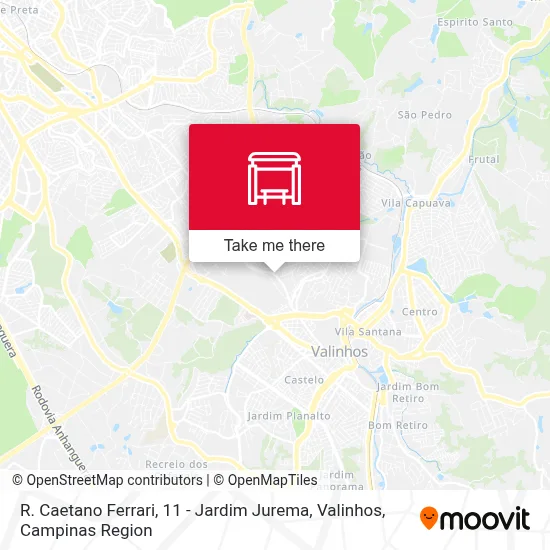 R. Caetano Ferrari, 11 - Jardim Jurema, Valinhos map