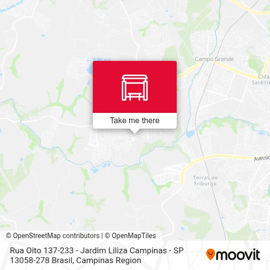 Rua Oito 137-233 - Jardim Liliza Campinas - SP 13058-278 Brasil map