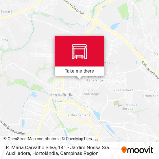 R. Maria Carvalho Silva, 141 - Jardim Nossa Sra. Auxiliadora, Hortolândia map