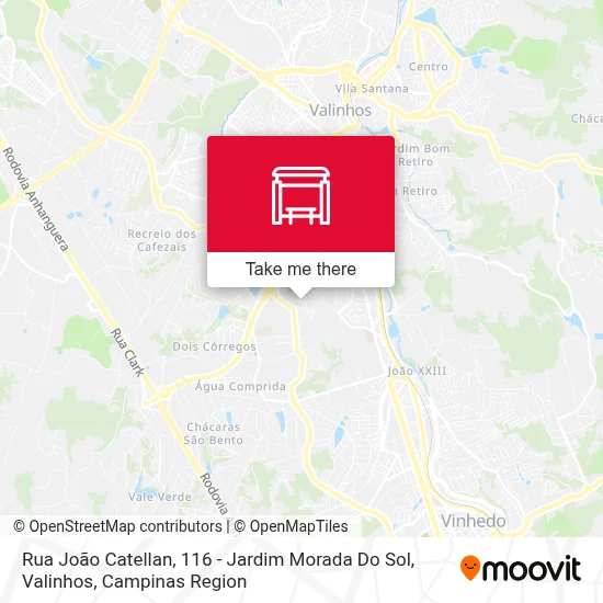 Rua João Catellan, 116 - Jardim Morada Do Sol, Valinhos map