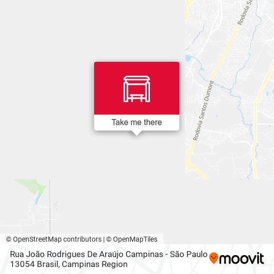 Rua João Rodrigues De Araújo Campinas - São Paulo 13054 Brasil map