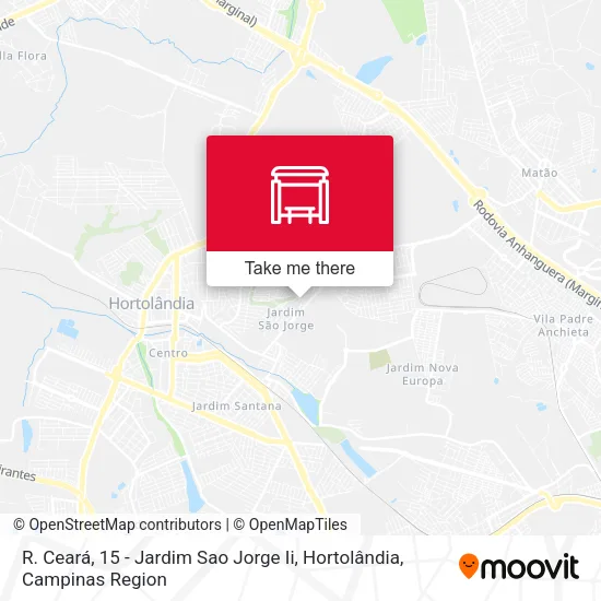 Mapa R. Ceará, 15 - Jardim Sao Jorge Ii, Hortolândia