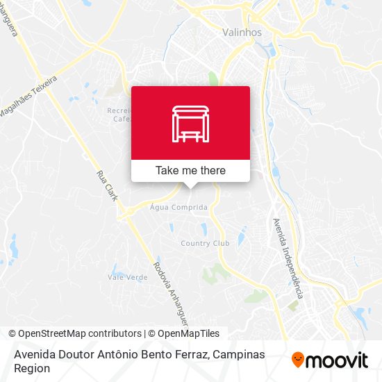 Avenida Doutor Antônio Bento Ferraz map