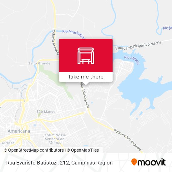 Rua Evaristo Batistuzi, 212 map