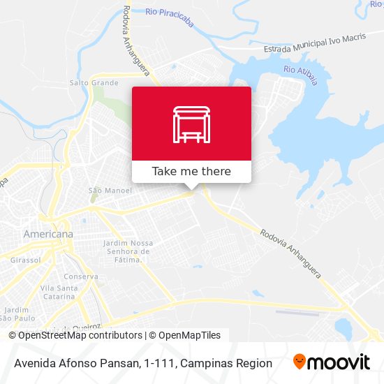 Avenida Afonso Pansan, 1-111 map