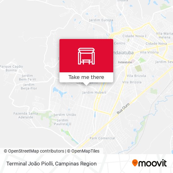 Terminal João Piolli map