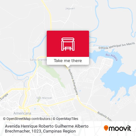Avenida Henrique Roberto Guilherme Alberto Brechmacher, 1023 map